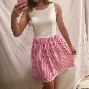 💫pink gingham brunch dress
